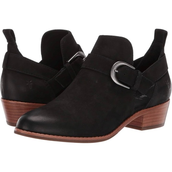 Frye Black Mia Cut Out Bootie - Picture 1 of 12